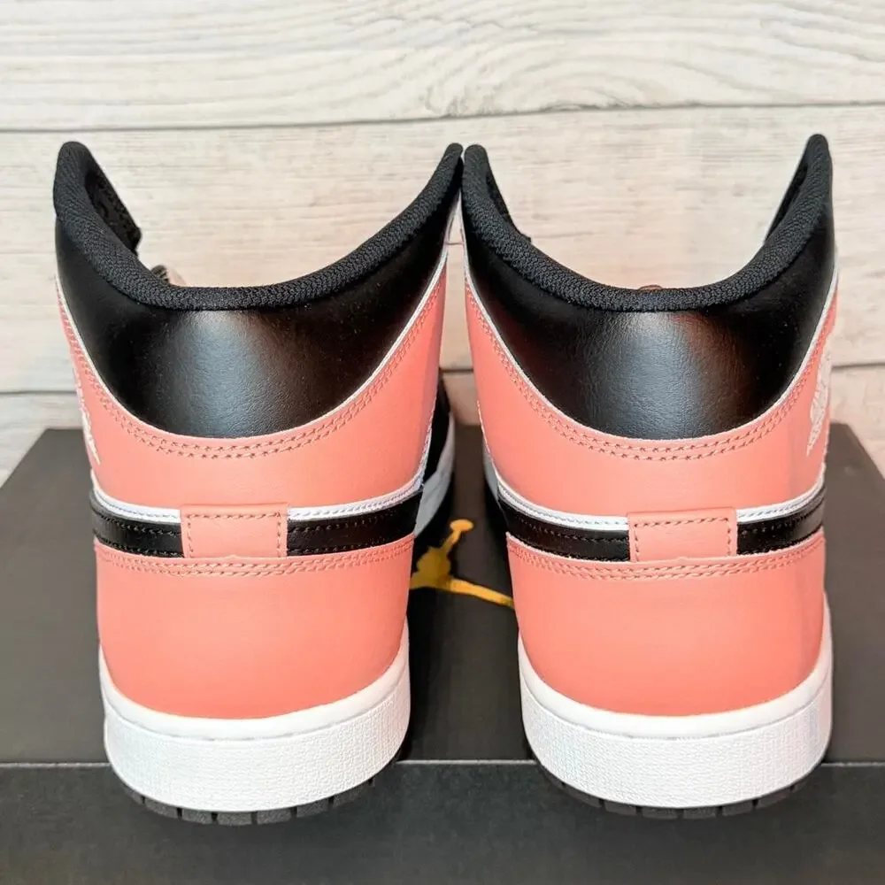 Jordan 1 mid white rust pink black.  Size 13